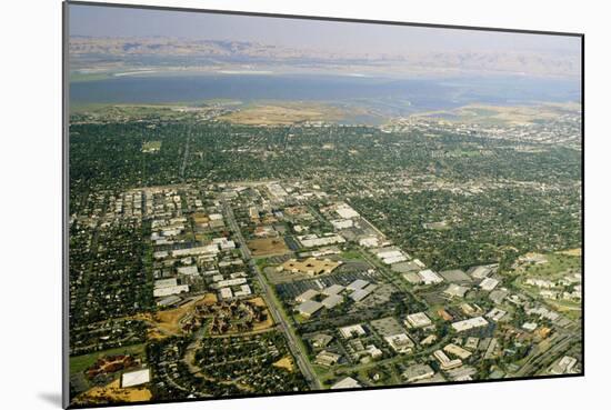 Aerial View of Silicon Valley-David-Mounted Photographic Print