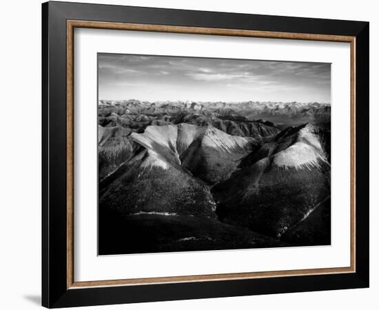 Aerial View of Snow-Capped Mountain Range in the Wenner-Gren Land Development Area-Margaret Bourke-White-Framed Photographic Print