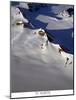 aerial view of snow covered mountain range with glaciers-AdventureArt-Mounted Photographic Print