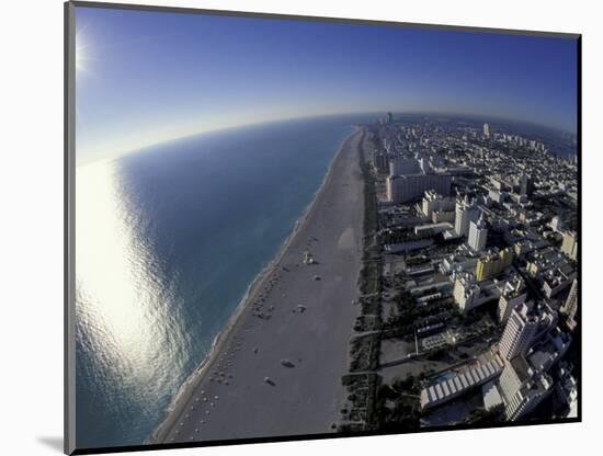 Aerial View of South Beach, Miami, Florida, USA-Robin Hill-Mounted Photographic Print