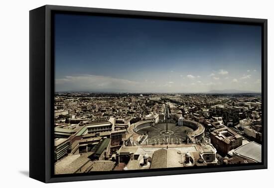 Aerial View of St. Peter's Square, Rome, Italy-null-Framed Premier Image Canvas