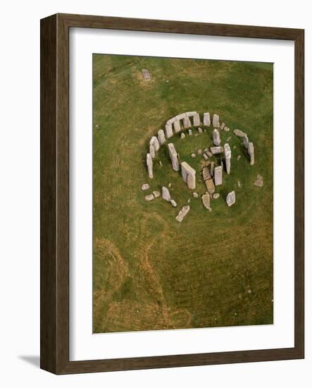 Aerial View of Stonehenge-David Parker-Framed Photographic Print