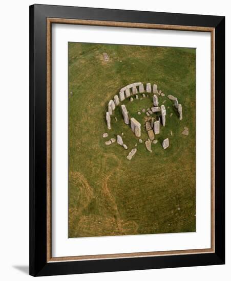 Aerial View of Stonehenge-David Parker-Framed Photographic Print