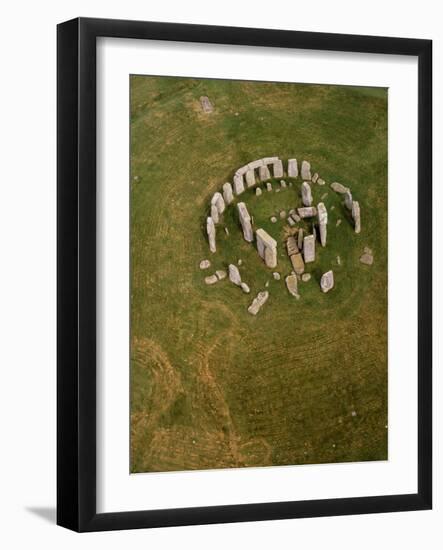 Aerial View of Stonehenge-David Parker-Framed Photographic Print