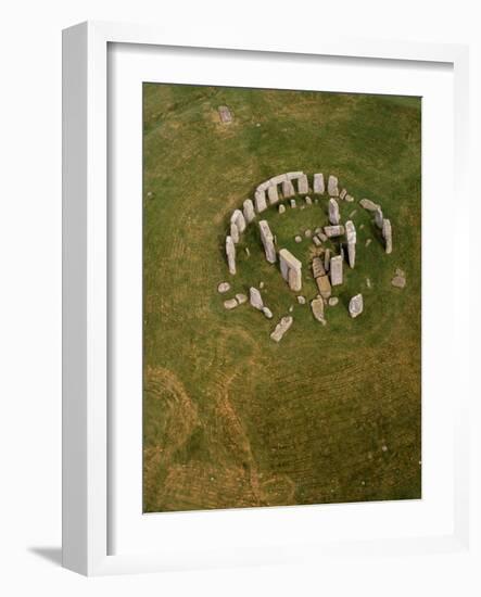 Aerial View of Stonehenge-David Parker-Framed Photographic Print