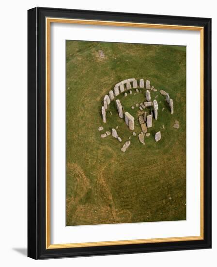 Aerial View of Stonehenge-David Parker-Framed Photographic Print