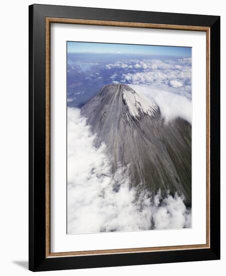 Aerial View of Summit Cone of Sangay, Dormant Volcano, Ecuador-Doug Allan-Framed Photographic Print