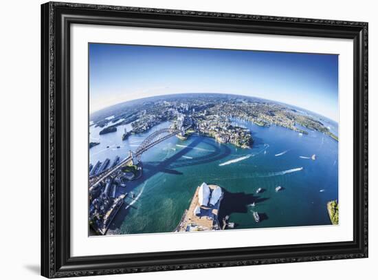 Aerial View of Sydney-Berthold Dieckfoss-Framed Giclee Print