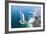 Aerial View of the Burj Al Arab, Dubai, United Arab Emirates-Bill Bachmann-Framed Photographic Print