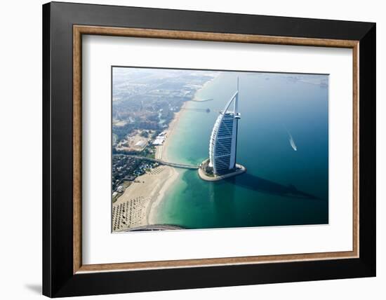 Aerial View of the Burj Al Arab, Dubai, United Arab Emirates-Bill Bachmann-Framed Photographic Print