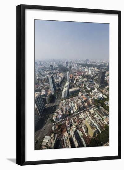 Aerial View of the City of Ho Chi Minh City (Saigon), from the Bitexco Financial Tower, Vietnam-Michael Nolan-Framed Photographic Print