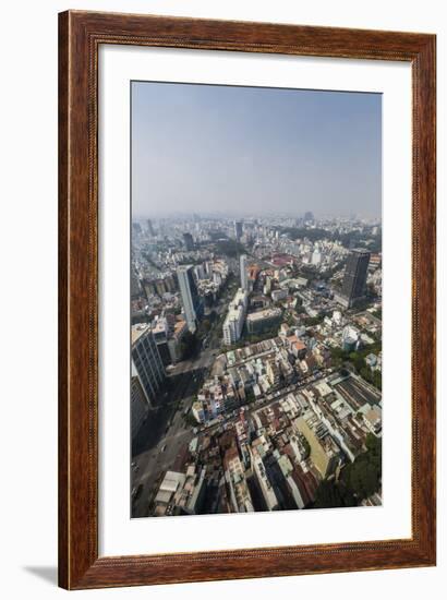 Aerial View of the City of Ho Chi Minh City (Saigon), from the Bitexco Financial Tower, Vietnam-Michael Nolan-Framed Photographic Print