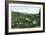 Aerial View of the City on the St. Joe River - St. Maries, ID-Lantern Press-Framed Art Print