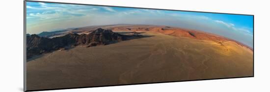 Aerial view of the desert, Sossusvlei, Namib Desert, Namib-Naukluft National Park, Namibia-null-Mounted Photographic Print