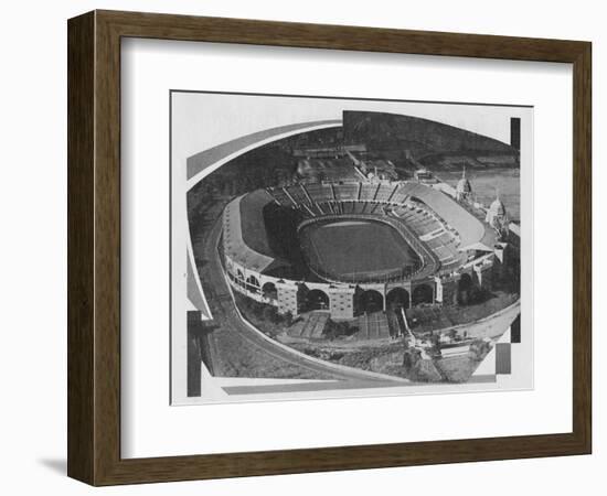 Aerial View of the Empire Stadium, Wembley, 1937-Unknown-Framed Photographic Print