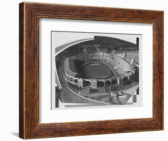 Aerial View of the Empire Stadium, Wembley, 1937-Unknown-Framed Photographic Print