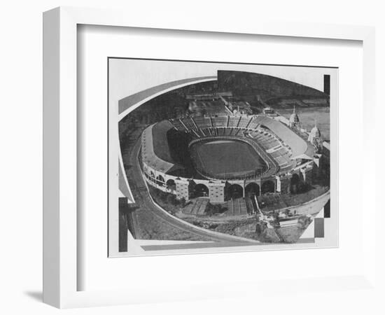 Aerial View of the Empire Stadium, Wembley, 1937-Unknown-Framed Photographic Print