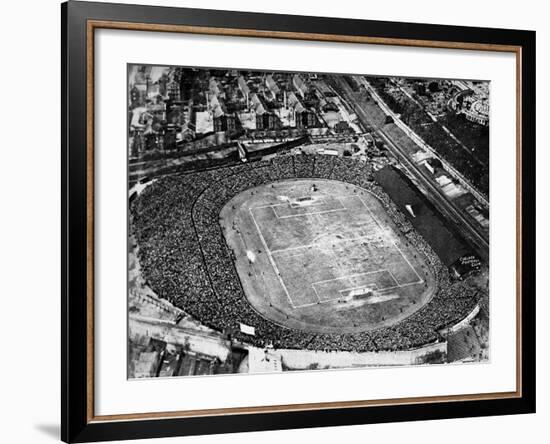 Aerial View of the F.A. Cup Final at Stamford Bridge, 1922-null-Framed Photographic Print