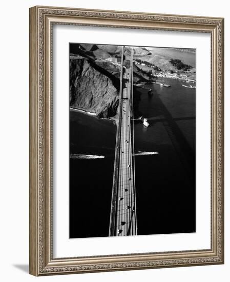 Aerial View of the Golden Gate Bridge-Margaret Bourke-White-Framed Photographic Print