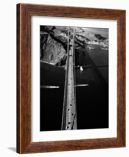 Aerial View of the Golden Gate Bridge-Margaret Bourke-White-Framed Photographic Print