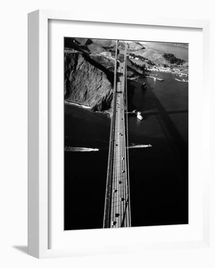 Aerial View of the Golden Gate Bridge-Margaret Bourke-White-Framed Photographic Print