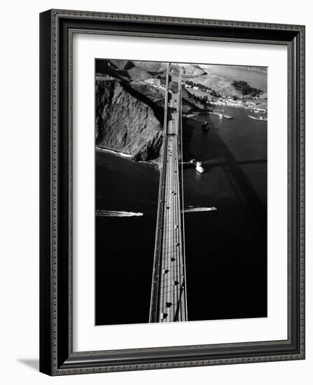 Aerial View of the Golden Gate Bridge-Margaret Bourke-White-Framed Photographic Print