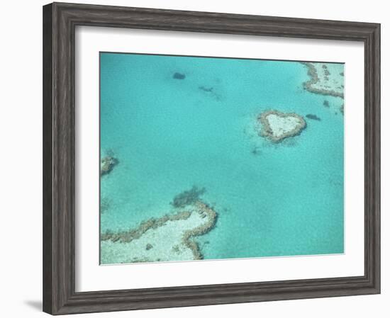 Aerial View of the Great Barrier Reef, Queensland, Australia-null-Framed Photographic Print