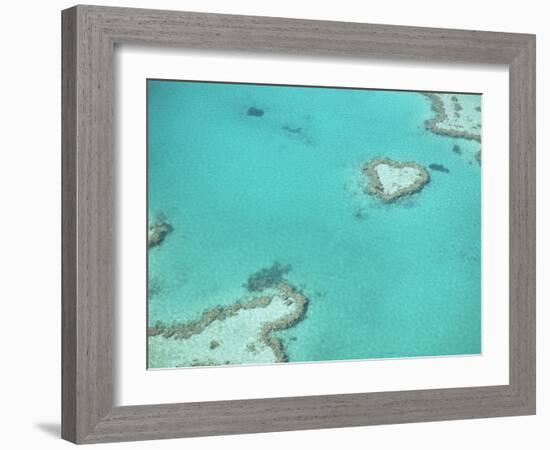 Aerial View of the Great Barrier Reef, Queensland, Australia-null-Framed Photographic Print