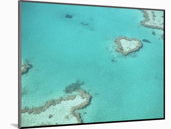 Aerial View of the Great Barrier Reef, Queensland, Australia-null-Mounted Photographic Print