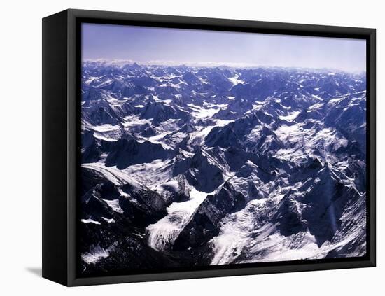 Aerial View of the Himalayas-James Burke-Framed Premier Image Canvas