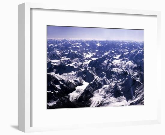 Aerial View of the Himalayas-James Burke-Framed Photographic Print