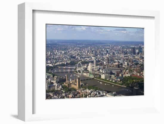 Aerial View of the Houses of Parliament-Peter Barritt-Framed Photographic Print