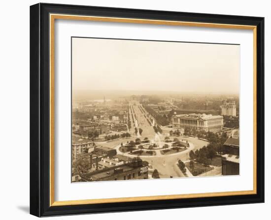 Aerial View of the Logan Circle-null-Framed Photographic Print