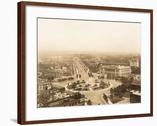 Aerial View of the Logan Circle-null-Framed Photographic Print