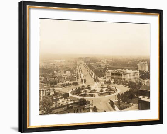 Aerial View of the Logan Circle-null-Framed Photographic Print