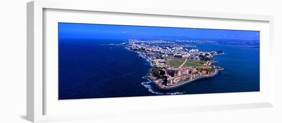 Aerial View of the Morro Castle, San Juan, Puerto Rico-null-Framed Photographic Print