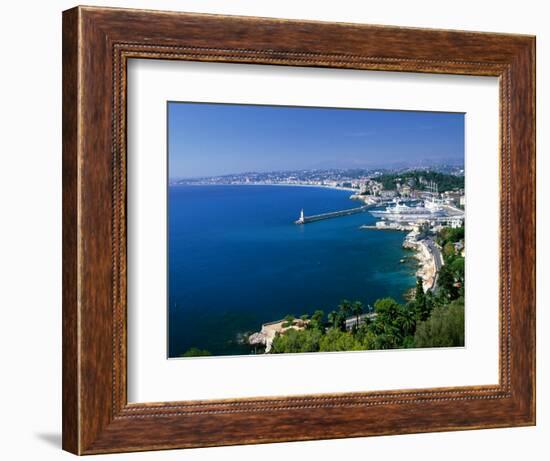 Aerial View of the Port, Nice, France-Charles Sleicher-Framed Photographic Print