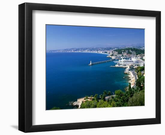 Aerial View of the Port, Nice, France-Charles Sleicher-Framed Photographic Print