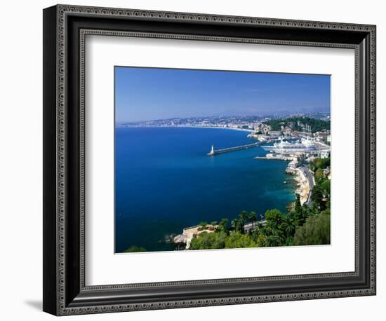 Aerial View of the Port, Nice, France-Charles Sleicher-Framed Photographic Print