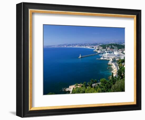 Aerial View of the Port, Nice, France-Charles Sleicher-Framed Photographic Print