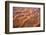 Aerial view of the sand dunes of the Arabian Desert next to Dubai, United Arab Emirates-Miva Stock-Framed Photographic Print