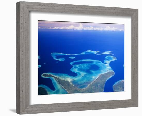 Aerial View of the Solomon Islands, Melanesia, South Pacific-Lousie Murray-Framed Photographic Print