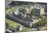 Aerial view of the Tower of London, UNESCO World Heritage Site, London, England, United Kingdom-Rolf Richardson-Mounted Photographic Print