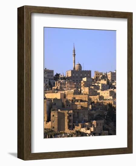 Aerial View of Traditional Houses in Amman, Jordan-Keren Su-Framed Photographic Print