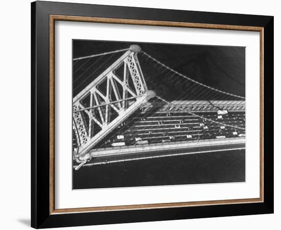 Aerial View of Traffic on the Whitestone Bridge-Margaret Bourke-White-Framed Photographic Print