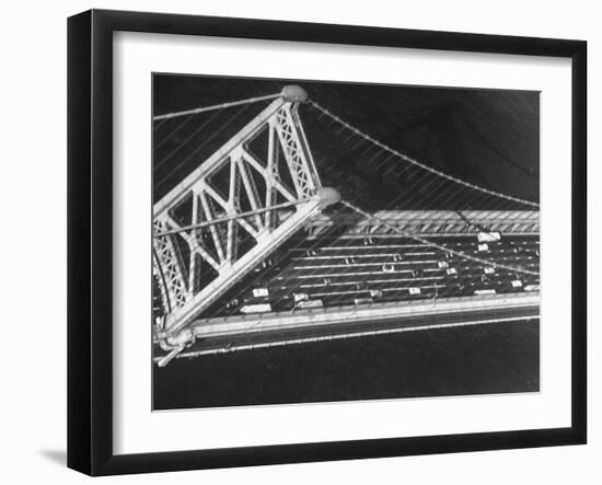 Aerial View of Traffic on the Whitestone Bridge-Margaret Bourke-White-Framed Photographic Print
