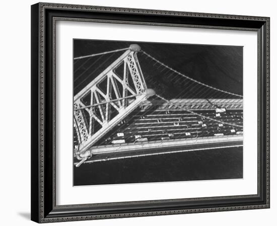 Aerial View of Traffic on the Whitestone Bridge-Margaret Bourke-White-Framed Photographic Print