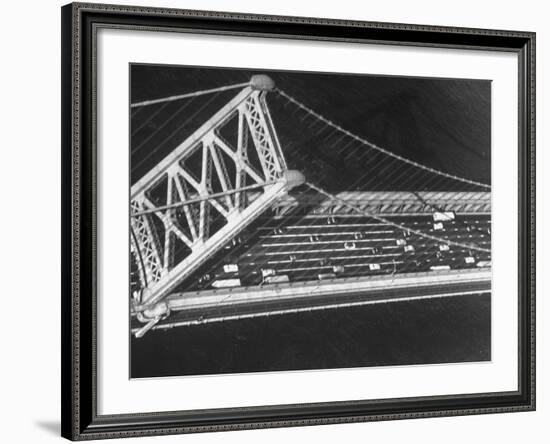 Aerial View of Traffic on the Whitestone Bridge-Margaret Bourke-White-Framed Photographic Print