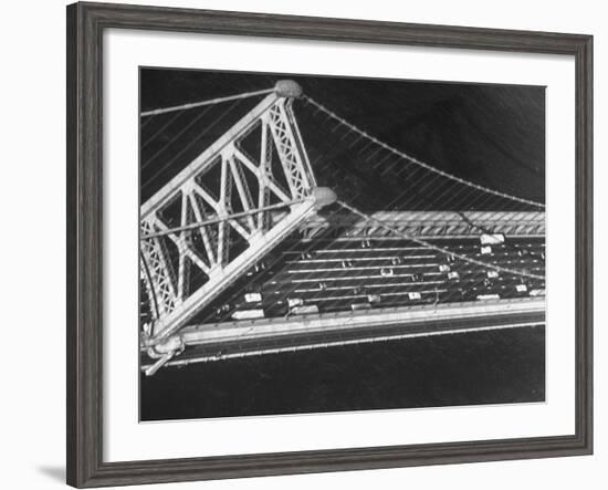 Aerial View of Traffic on the Whitestone Bridge-Margaret Bourke-White-Framed Photographic Print