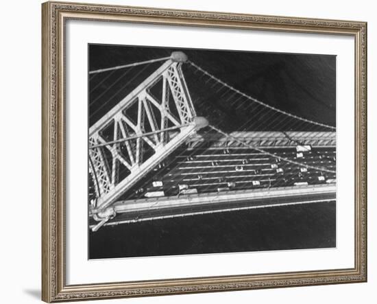 Aerial View of Traffic on the Whitestone Bridge-Margaret Bourke-White-Framed Photographic Print